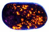 Polished Yooperlite Pebble - Highly Fluorescent! #176859-1